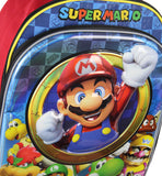 Nintendo Super Mario Bros All Over Character Molded Iridescent 16" Backpack