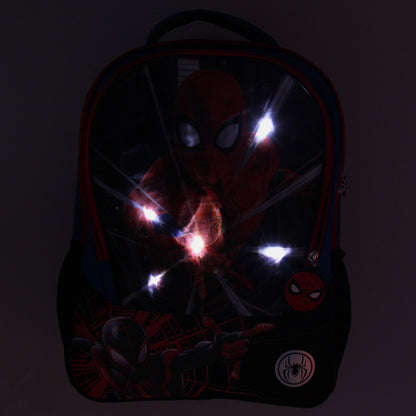 Marvel Spider-Man And Miles Morales Light-Up Web Slinger Travel Backpack 16"