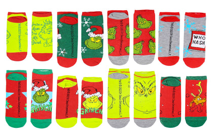 Dr. Seuss The Grinch Merry Grinchmas 12 Grinchy Days Of Socks Gift Box Set