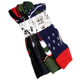 Looney Tunes Mens Character Christmas Holiday Novelty Crew Socks 5 Pack