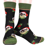 Looney Tunes Mens Character Christmas Holiday Novelty Crew Socks 5 Pack