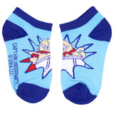 Captain Underpants Kids Comic Superhero Ankle No-Show Socks 4 Pair (10-4)
