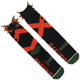 My Hero Academia Bakugo 3D Hair Anime Costume Crew Socks