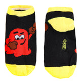 Pac-Man Multi-Character Design Kids Ankle No-Show Socks 4 Pairs