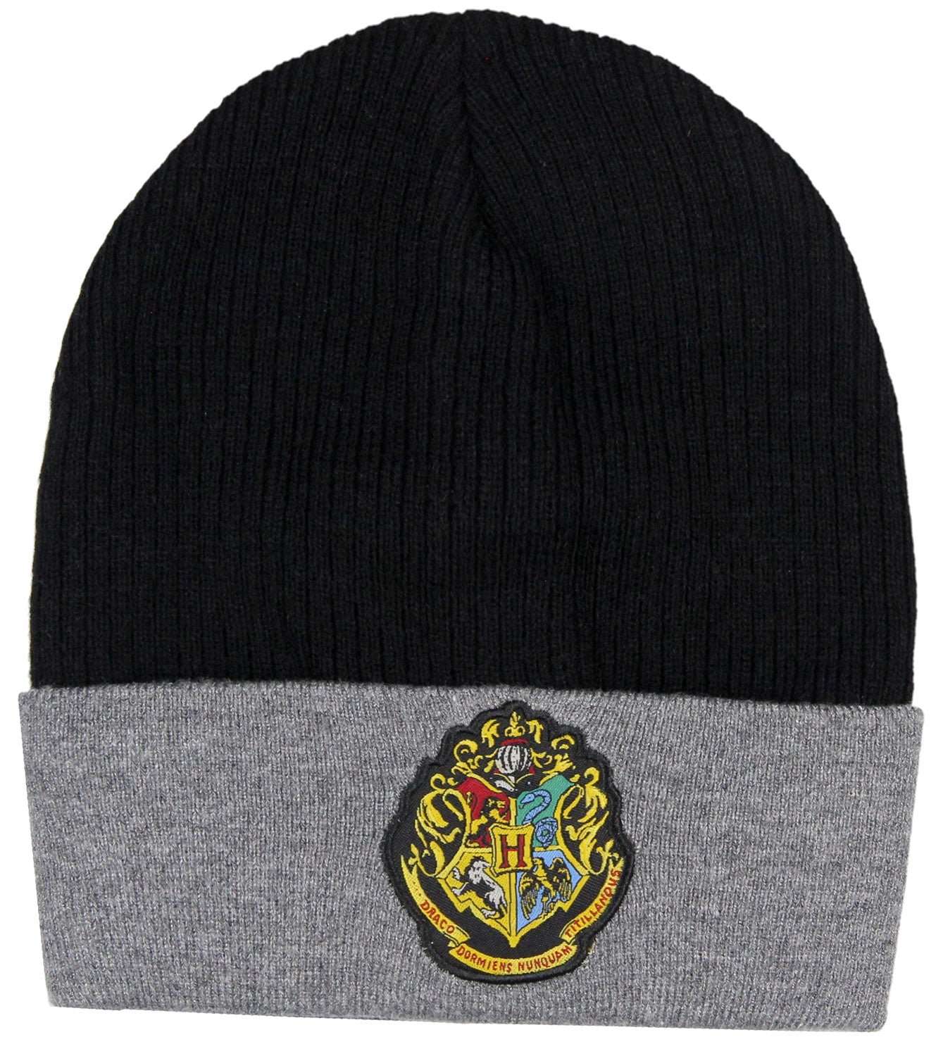 Harry Potter Wizarding World Hogwarts Crest Logo Knit Scarf & Cuff Beanie Set