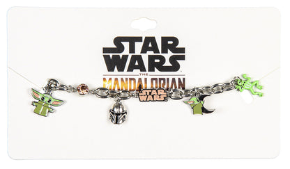 Star War The Mandalorian Grogu Baby Yoda Chain Link  Charm Bracelet