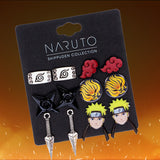 Naruto Shippuden Character And s 6 Pack Costume Jewelry Stud Earrings Set