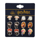 Harry Potter Chibi Character Fashion 6 Pack Costume Jewelry Stud Earrings Set