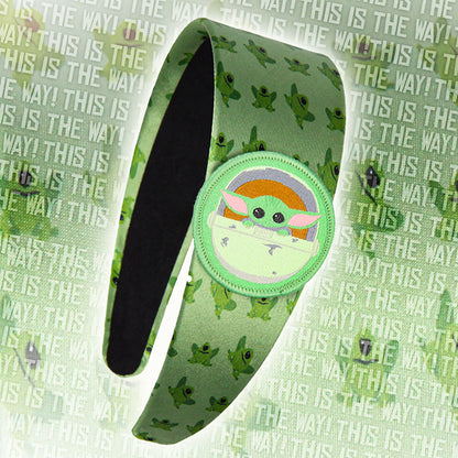 Star Wars The Mandalorian Grogu And Frogs Baby Grogu Headband for Women And Girls'
