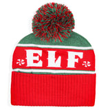 Elf The Movie Embroidered OMG Santa! Cuff Pom Christmas Adult Beanie Hat