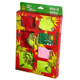 Dr Seuss Kids How The Grinch Stole Christmas Week Of Socks Mix and Match 7 Pairs