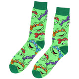 Nickelodeon Teenage Mutant Ninja Turtles Classic Retro Cartoon Crew Socks