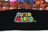 Nintendo Super Mario Multi Character Embroidered Logo Cuffed Pom Beanie Hat