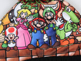 Nintendo Super Mario Multi Character Embroidered Logo Cuffed Pom Beanie Hat