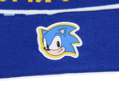 Sonic The Hedgehog Gotta Go Fast Cuffed Pom Beanie Hat
