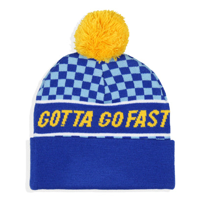 Sonic The Hedgehog Gotta Go Fast Cuffed Pom Beanie Hat