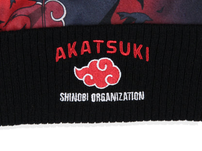 Naruto Shippuden Beanie Itachi Akatsuki Shinobi Organization Cuffed Pom Cap Hat
