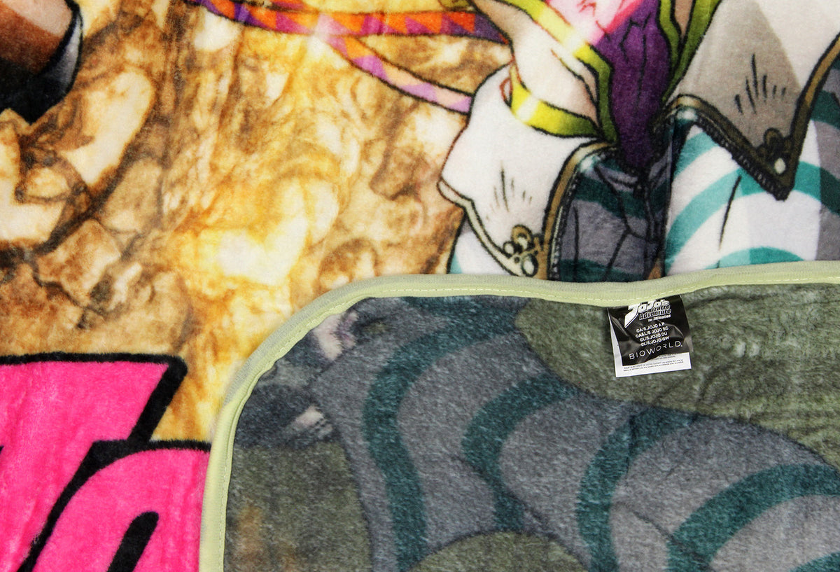 JoJo's Bizarre Adventure Anime Manga Soft Fleece Plush Throw Blanket 45" x 60"