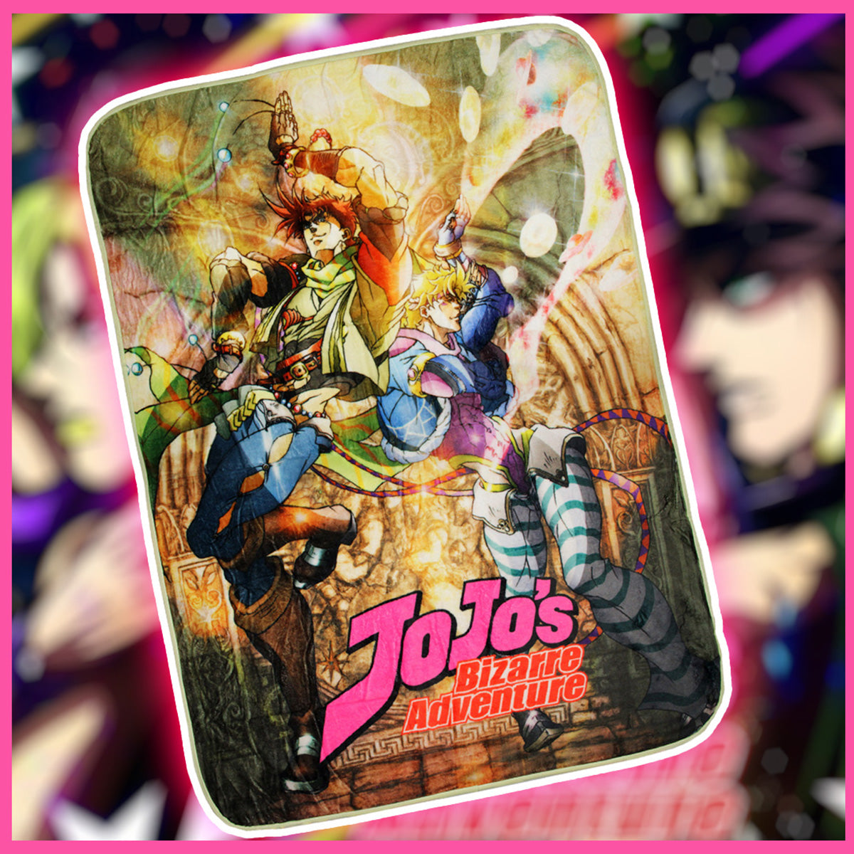 JoJo's Bizarre Adventure Anime Manga Soft Fleece Plush Throw Blanket 45" x 60"