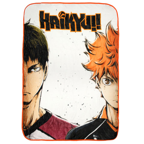 Haikyuu Anime Manga Shoyo Hinata and Wakatoshi Ushijimaa Plush Throw Blanket