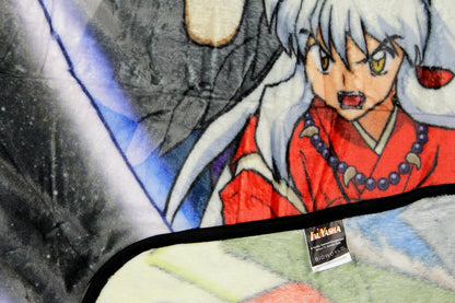 Inuyasha The Final Act Anime InuYasha and Naraku Plush Throw Blanket 45" x 60"