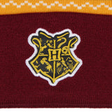 Harry Potter Adult Hogwarts School Crest Knit Cuff Pom Beanie Cap