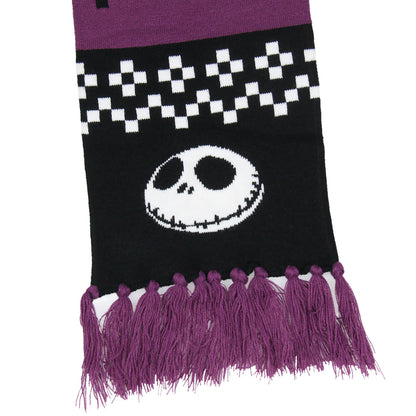 The Nightmare Before Christmas Jack Skellington Knit Scarf
