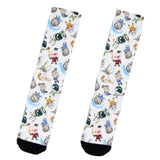 Avatar The Last Airbender Chibi Character All Over Sublimated Crew Socks