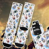 Avatar The Last Airbender Chibi Character All Over Sublimated Crew Socks