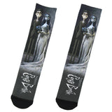 Corpse Bride Land Of The Dead Sublimation Crew Socks For Men Women