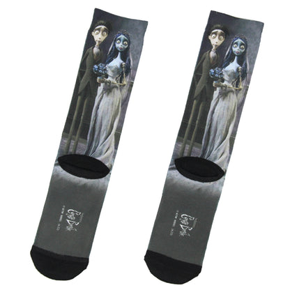 Corpse Bride Land Of The Dead Sublimation Crew Socks For Men Women