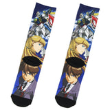 Gundam Socks Mobile Suit Gundam Wing Adult Men's Sublimated Crew Socks