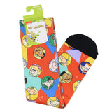Nickelodeon Hey Arnold Character Bubbles Allover Design Adult Crew Socks