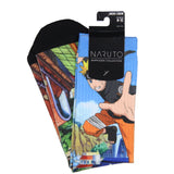 Naruto: Shippuden Men's Manga Anime Naruto Hidden Leaf Village Crew Socks (8-12)