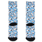 Peanuts Snoopy Allover Character Design Adult Sublimated Crew Socks