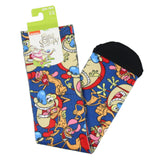 Bioworld Ren and Stimpy Allover Character Sublimation Crew Socks For Men Women