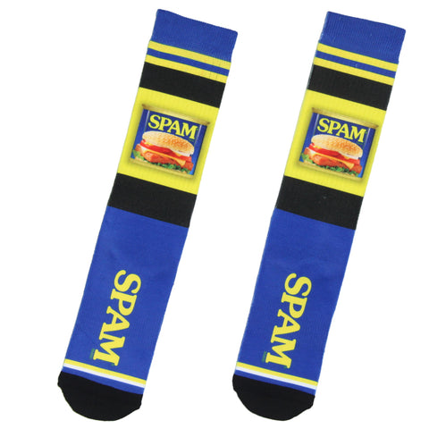 Spam Merchandise Fun Foodie Sublimated Men's Crew Socks 1 Pair