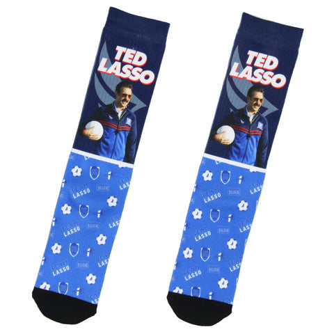 Ted Lasso Original Series Team Lasso Believe Sublimated Mid-Calf Crew Socks