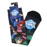 Bioworld Yu Yu Hakusho Ghost Files Allover Design Men's Sublimated Crew Socks