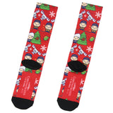 National Lampoon Christmas Vacation Chibi Character Sublimated Crew Socks