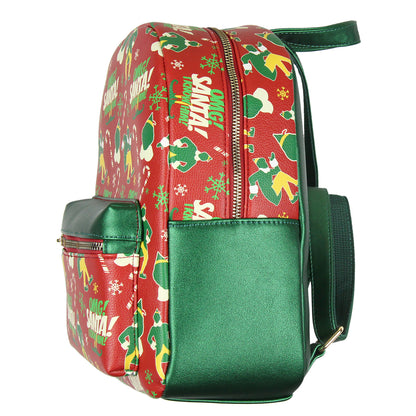 Elf The Movie Buddy OMG! Santa! I Know Him Faux Leather Mini Backpack 12"