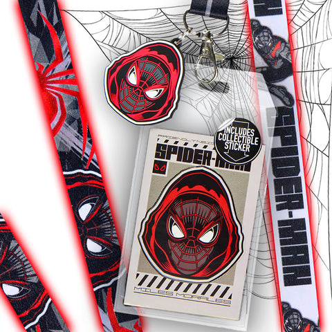 Marvel Spider-Man Miles Morales ID Lanyard Badge Holder With Rubber Ch–  Seven Times Six