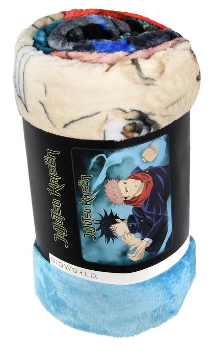 Jujutsu Kaisen Anime Yuji Itadori And Megumi Fushiguro Soft Plush Throw Blanket