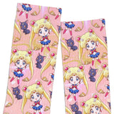 Sailor Moon Crystal Anime Sailor Moon And Artemis Chibi Sublimated Crew Socks