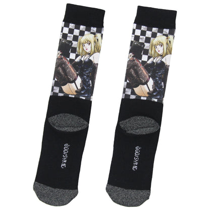 Death Note Socks Anime Manga Men's Misa Amane Mid-Calf Athletic Crew Socks