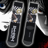 Death Note Socks Anime Manga Men's Misa Amane Mid-Calf Athletic Crew Socks
