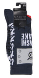 Naruto Shippuden Kakashi Hatake Hidden Leaf Village Logo Athletic Crew Socks