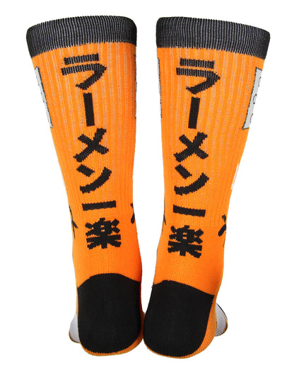 Naruto Shippuden Naruto Uzumaki Hidden Leaf Village Logo Athletic Crew Socks