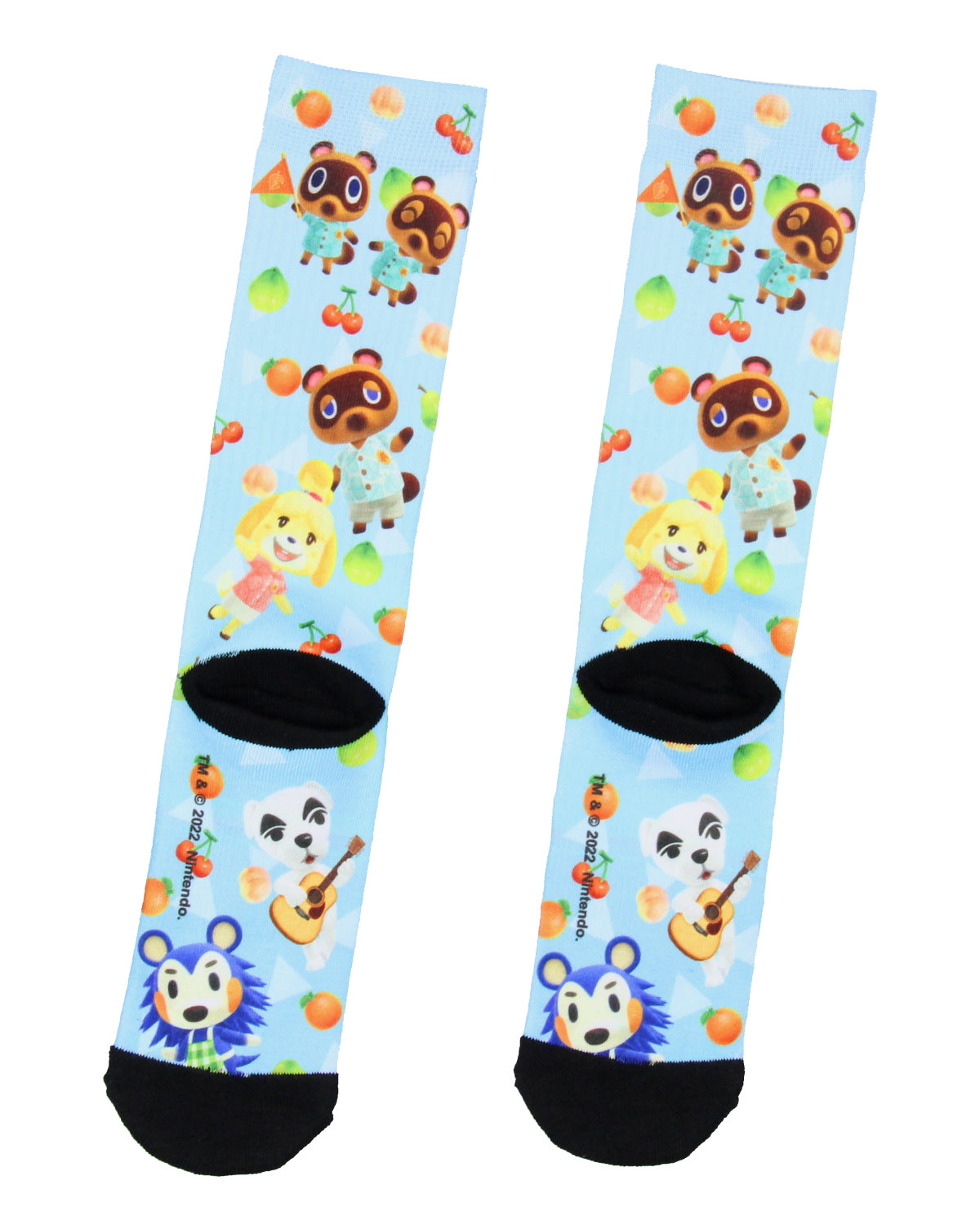 Animal Crossing Men's Allover Character Sublimated Adult Crew Socks 1 Pair