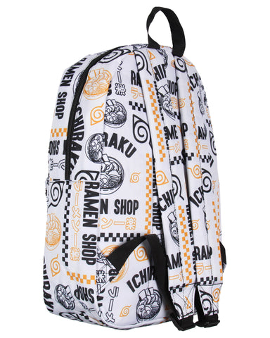 Naruto Backpack Ichiraku Ramen Shop Laptop School Travel Backpack White